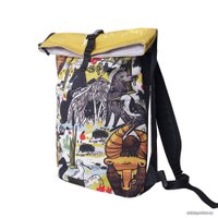 Городской рюкзак Офистон Маркет Животные/Архитектура, двусторонний