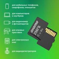 Карта памяти Digma MicroSDXC Class 10 Card30 DGFCA256A03