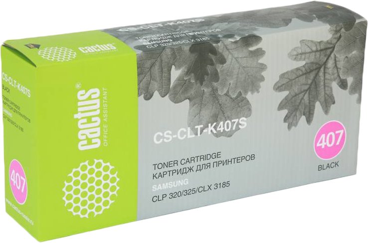 

Картридж CACTUS CS-CLT-K407S (аналог Samsung CLT-K407S Black)