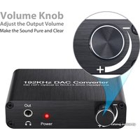 Цифро-аналоговый преобразователь USBTOP Toslink/SPDIF - 3.5mm/RCA Volume