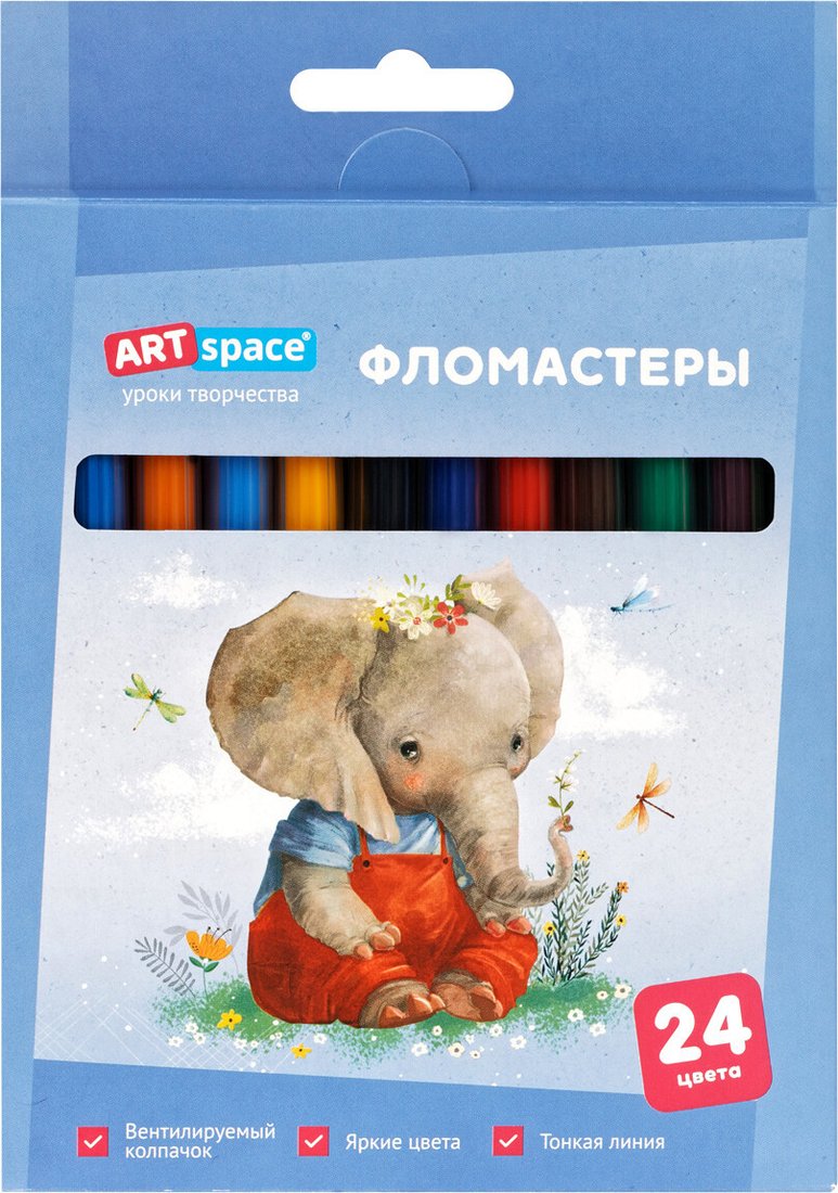 

Фломастеры ArtSpace Рисунки. Lovely animals WP_71719 (24 цв)