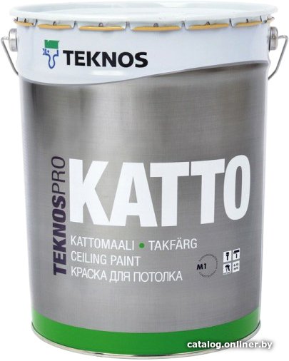 Краска Teknos Teknospro Katto 18л (база 1)