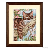 Набор для вышивания Dimensions Спящий котенок 65090