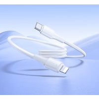 Кабель Hoco X120 USB Type-C - Lightning (1 м, белый)