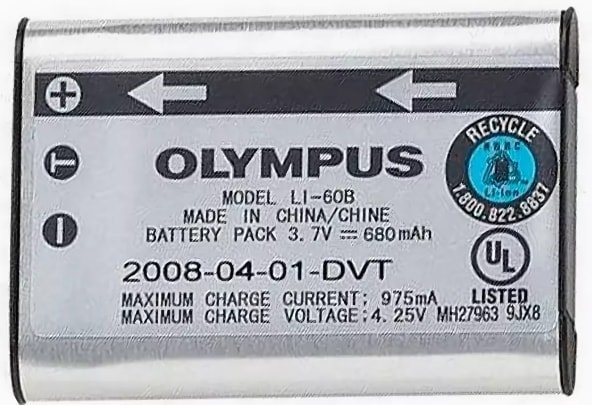 

Аккумулятор Olympus LI-60B