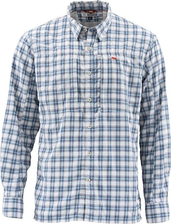 

Рубашка Simms BugStopper LS Shirt (XL, plaid faded denim plaid)