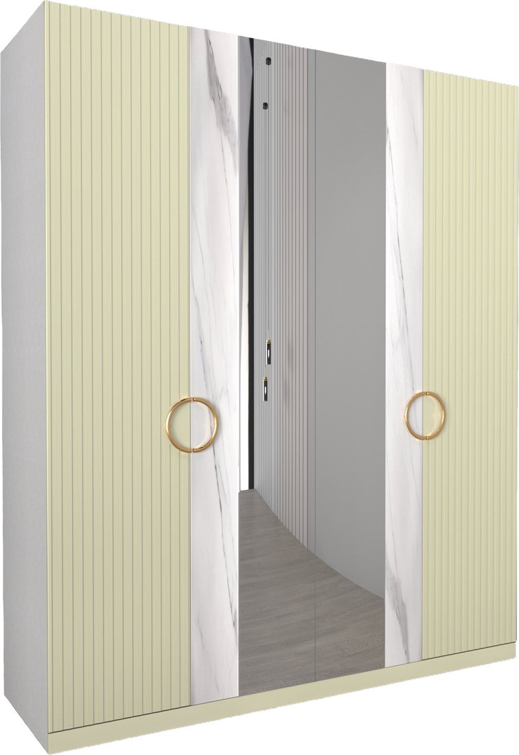 

Шкаф распашной ФорестДекоГрупп Никея 4 (фисташка)