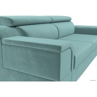 Диван Лига диванов Лига-003 117104 (велюр бирюзовый)