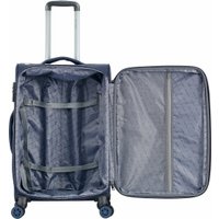 Чемодан-спиннер 4 ROADS 6310-M 66 см (темно-синий)