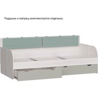 Кровать-тахта Аквилон Юкка №900.4 (дюна/шалфей)