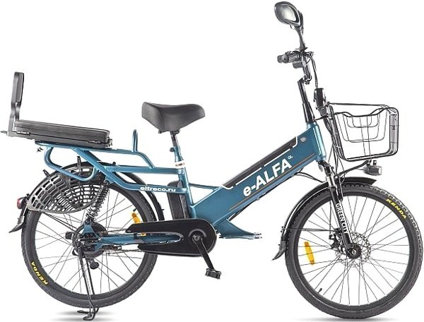 

Электровелосипед Eltreco Green City E-Alfa GL 2021 (синий)
