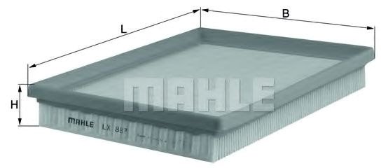 

Воздушный фильтр Mahle Knecht LX887
