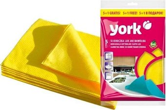 Салфетка хозяйственная York Люкс 6 шт