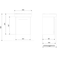  Kolo Тумба с умывальником Nova Pro 55 M39005000