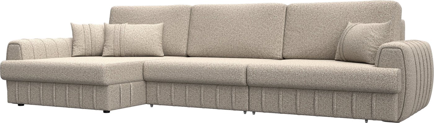 

Угловой диван Лига диванов Лига-057 НПБ Лонг левый 129308L (велюр Ness 04 бежевый)