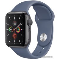 Умные часы Apple Watch Series 5 40 мм (алюминий серый космос/синий спортивный)