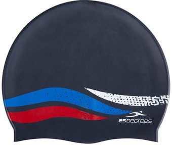 Шапочка для плавания 25Degrees Russia JR 25D21005J (черный)
