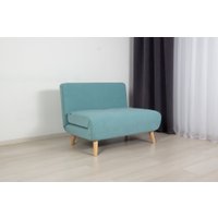Диван DiArt Элли 1000 (велюр Selfie aquamarine/ножки светлые)