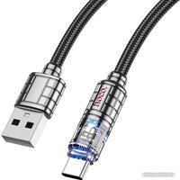 Кабель Hoco U122 USB Type-A - USB Type-C (1.2 м, черный)