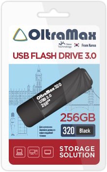 

USB Flash OltraMax 320 256GB (черный)