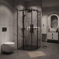 Душевой уголок Grossman Classic 100x100x195 301.K33.04.1010.21.00 (черный матовый/прозрачное стекло) в Лиде