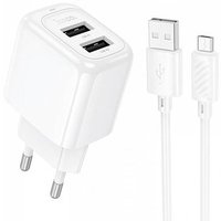 Сетевое зарядное Hoco CS51A microUSB (белый)