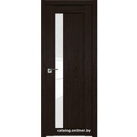 Межкомнатная дверь ProfilDoors 2.71XN L 70x200 (дарк браун/стекло белый триплекс)