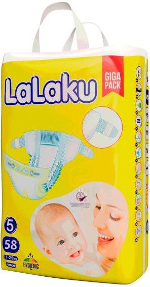 

Подгузники LaLaKu Diapers Giga Pack Junior (58 шт)