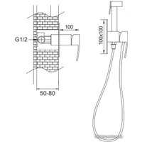 Гигиенический душ Rose R1505F