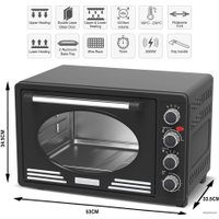 Мини-печь TurboTronic TT-EV45R Retro (черный)
