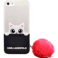 Чехол для телефона Lagerfeld K-Peek A Boo для iPhone 5/5S/SE [KLHCPSETRGPABPI]