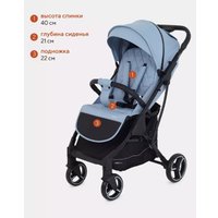 Коляска прогулочная «книга» Rant MOWbaby Smart 2023 MB101 (blue)
