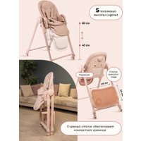 Высокий стульчик PEPPY Sommelier 2.0 (pink)