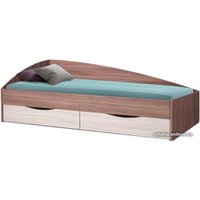 Кровать-тахта Олмеко Фея-3 190x80 (асимметричная, ясень шимо темный/шимо светлый)