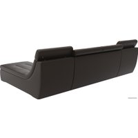 Модульный диван Лига диванов Холидей люкс 105574 (экокожа, коричневый)