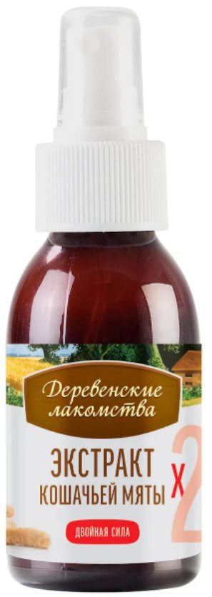 

Лакомство для кошек Деревенские лакомства Экстракт кошачьей мяты Двойная сила 100 мл