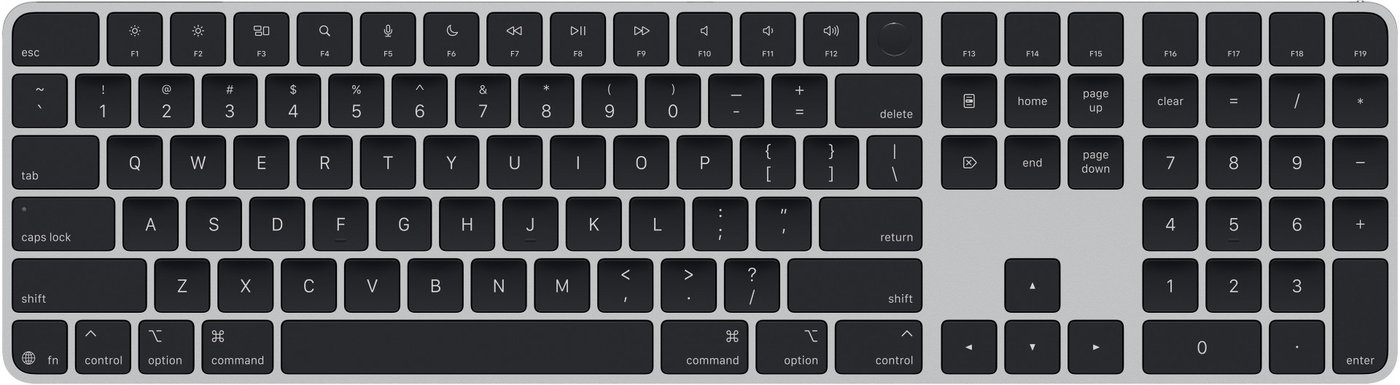 

Клавиатура Apple Magic Keyboard USB-C MXK83LB/A (с Touch ID и цифровой панелью, с черными клавишами, раскладка US English)