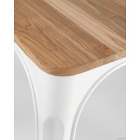 Стул Stool Group Tolix wood (белый глянцевый)