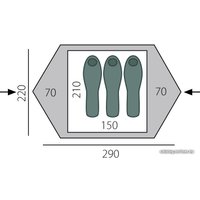 Треккинговая палатка BTrace Cloud 2