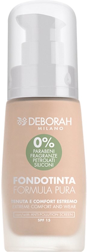 

Тональная основа Deborah Milano Formula Pura 0% (тон 00)