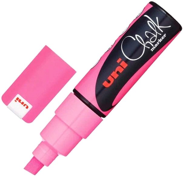 

Маркер художественный UNI Mitsubishi Pencil Chalk 8 мм PWE-8K METALLIC PINK (розовый металлик)