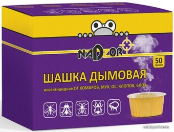 Дымовая шашка от насекомых Nadzor инсектицидная 50 г