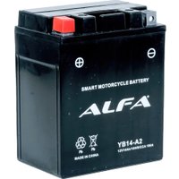 Мотоциклетный аккумулятор ALFA YB14-A2 (14 А·ч)