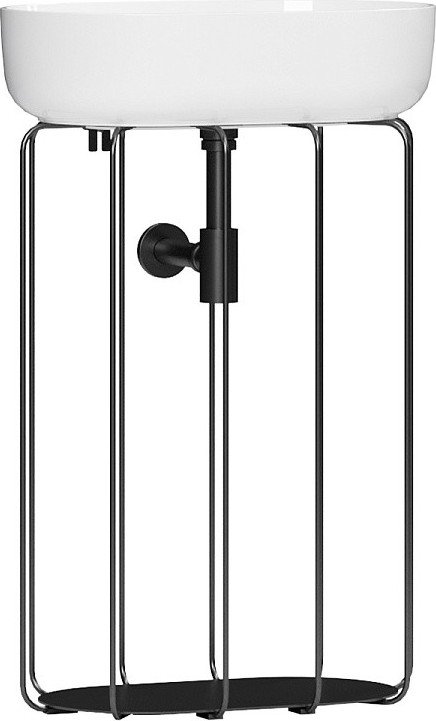 

Belux Тумба под умывальник Тристан Турин-560 (19, черный матовый)