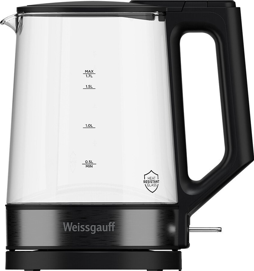 Электрический чайник Weissgauff WK 1700 EcoGlass Nero