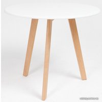 Журнальный столик Domm CT1003-1 (белый/бук натуральный)