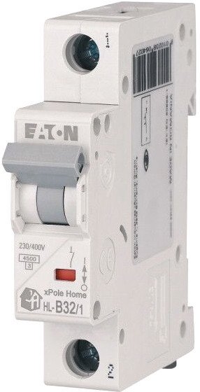 

Выключатель автоматический Eaton HL-B321 1P 32A B 4.5кA 1M 194724