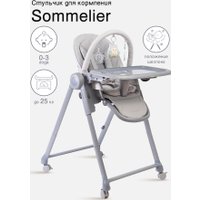 Высокий стульчик PEPPY Sommelier 2.0 (grey)
