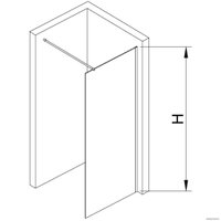 Душевая стенка RGW WA-002 35100207-11 70 (хром/прозрачное стекло)