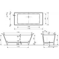 Ванна Эстет Manhattan 175x77 Silk ФР-00014435